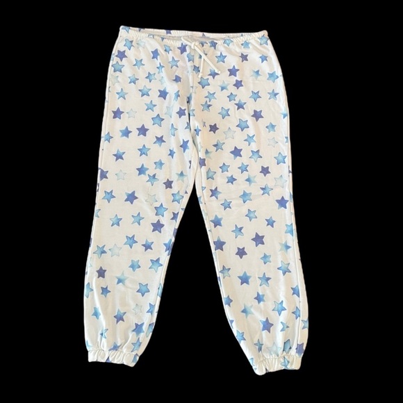 Chaser NWT star pattern pull on jogger lounge athleisure pants size extra large - Picture 3 of 11